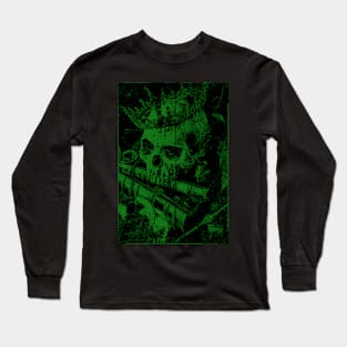 Skull with book Long Sleeve T-Shirt